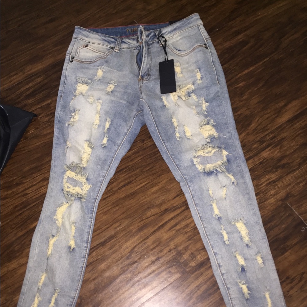 ripped denim rue 21 jeans